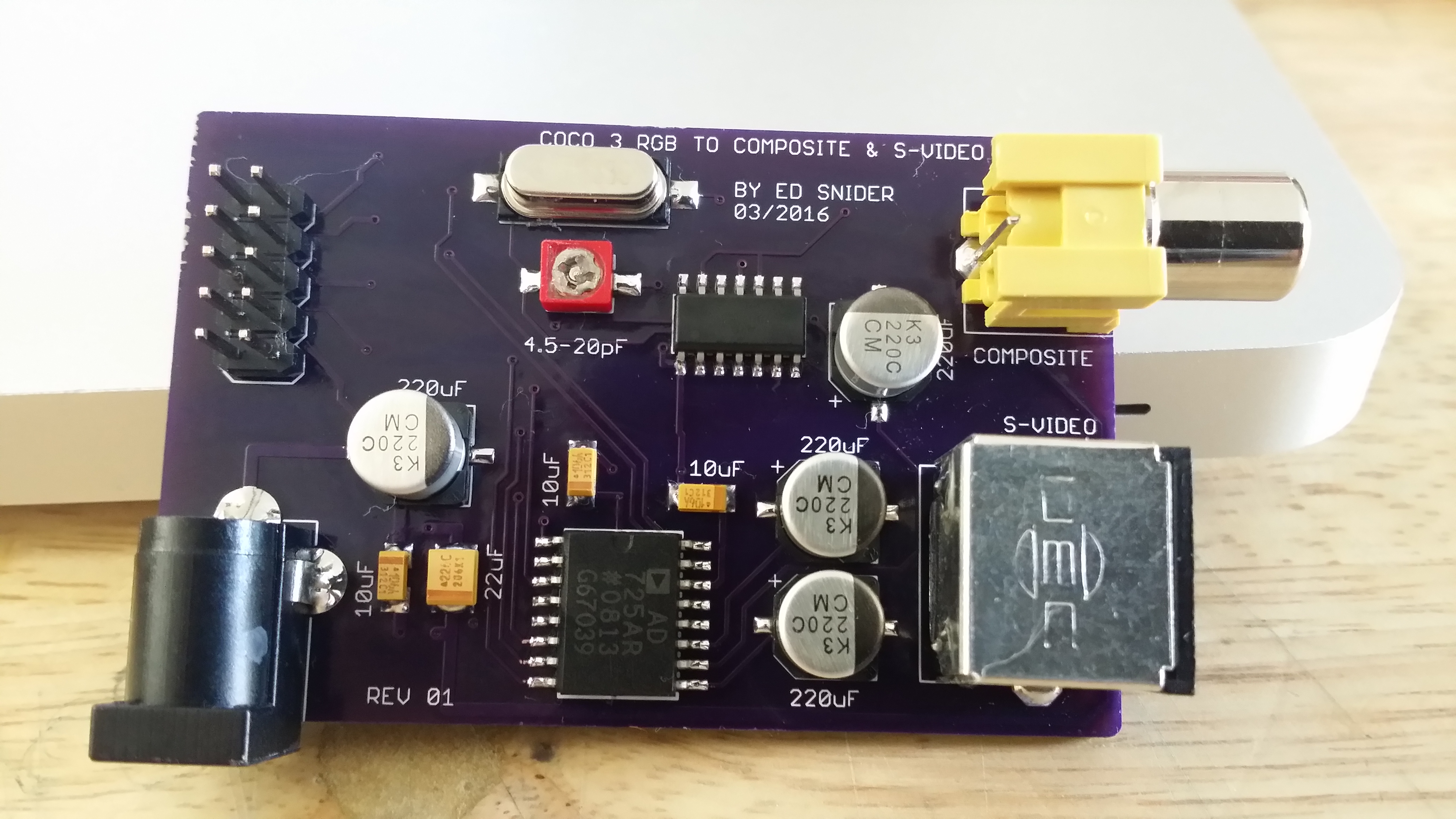 CoCo3 RGB to s-video – The Zippster Zone